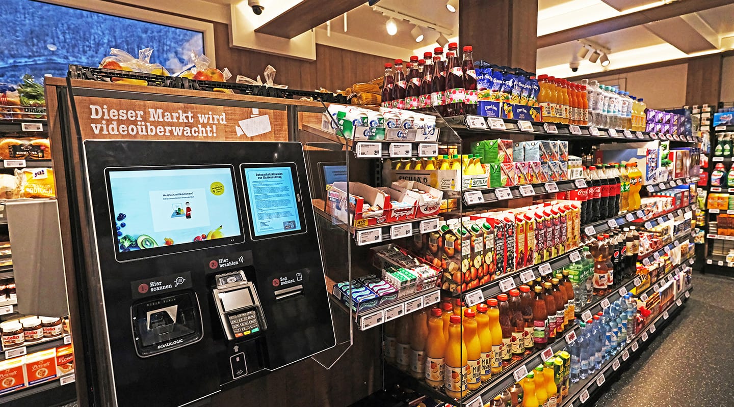 Rewe-24/7 nahkauf Box mit ALGECO-Raummodulen