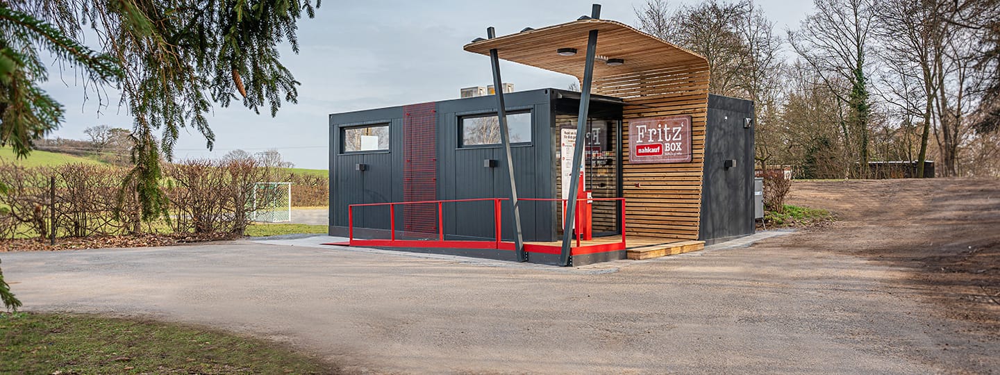 Rewe-24/7 nahkauf Box mit ALGECO-Raummodulen 