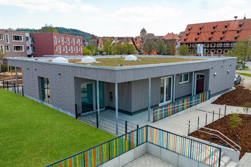 Das Modulgebäude mit „runden Ecken“